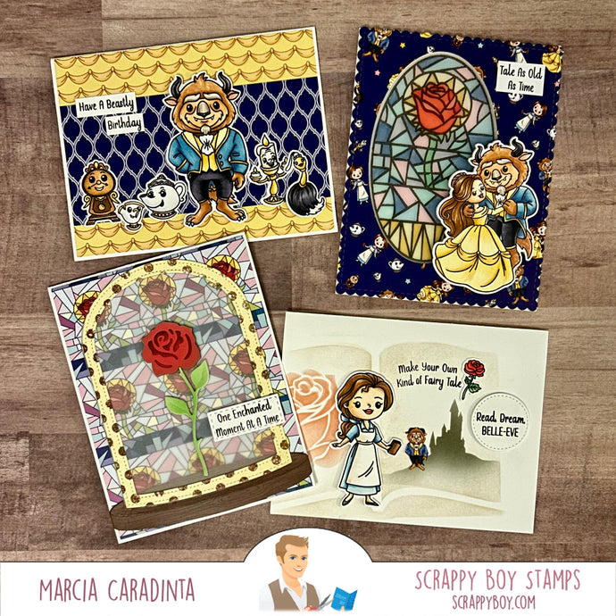 Scrappy Boy Stamps January 2025 Release with Coloring Guide